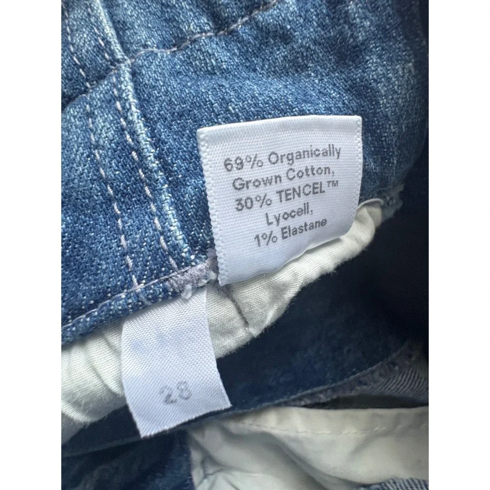Reformation Sandia Paperbag Waist Denim Mini Jean Skirt Blue Size 28‎